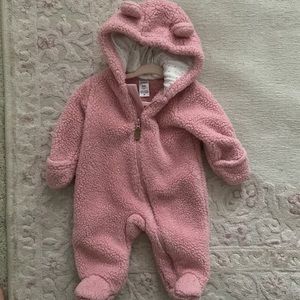 NWOT 3M Pink Carters Bunting Onesie